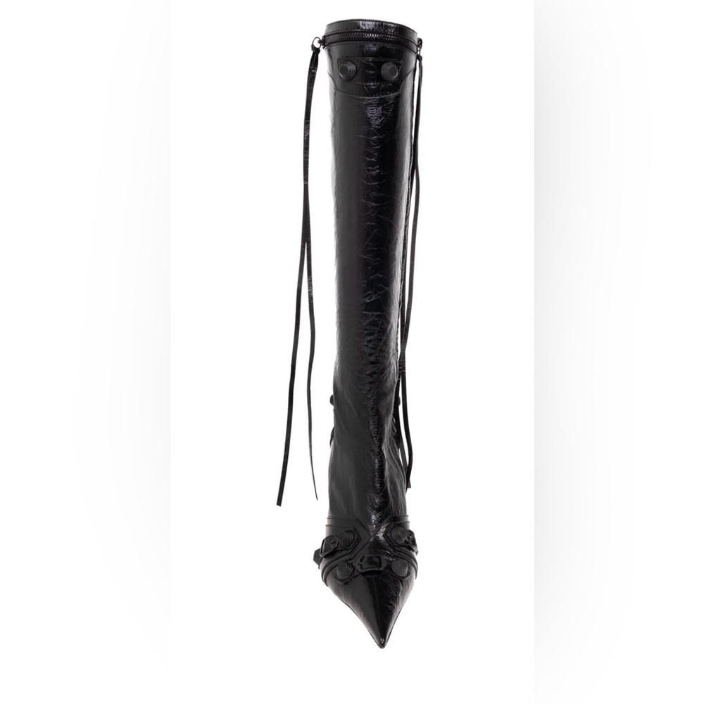 NEW Balenciaga Cagole City Boot Black Knee High - Picture 5 of 6